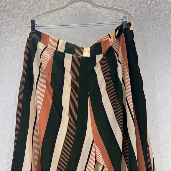 NWOT Plus Size Printed Drawstring Waist Split Side Wide Leg Pants 3X LARGE PLUS - Picture 8 of 17